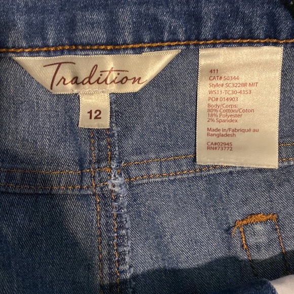 Tradition high waist denim shorts size 12 - Picture 4 of 9